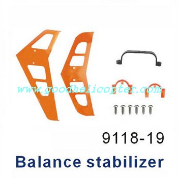 shuangma-9118 helicopter parts tail decoration set (orange color)